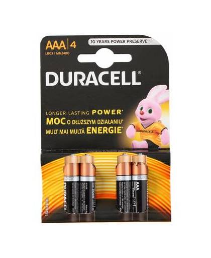 Duracell 4 stuks aaa batterijen