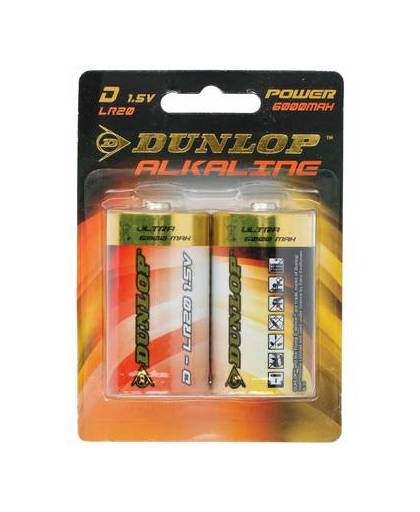 Dunlop alkaline batterijen lr20 d 2 stuks