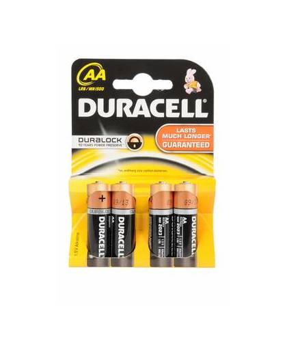 Batterijen r6 aa duracell 4 stuks