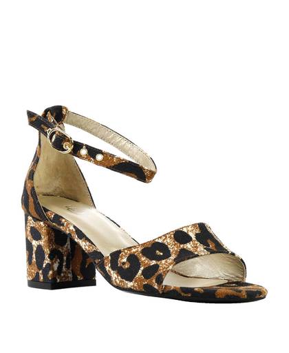 Yasmine Pump Low sandalettes met luipaardprint