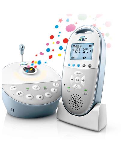 Philips AVENT Audio Monitors SCD580/01 babyfoon DECT babyphone Blauw, Grijs, Wit