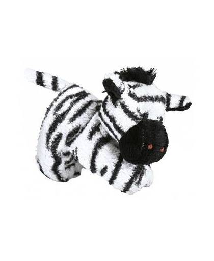 Moses safaridier met magneet pootjes zebra pluche 12 cm wit