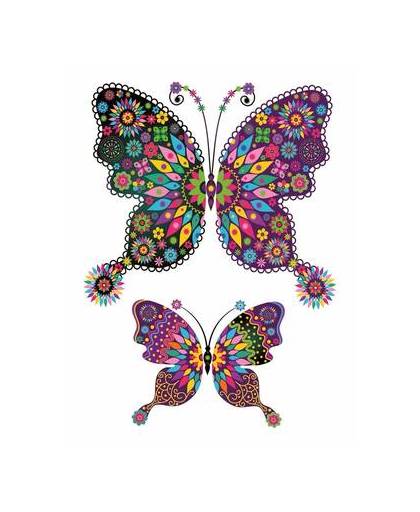 Plak tattoo vlinder stickers xxl