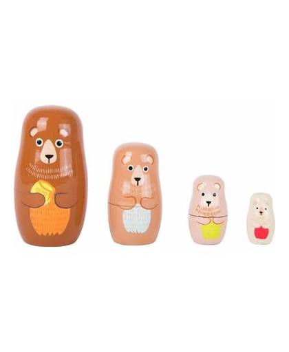 Speelgoed houten beren matroesjka set van 4