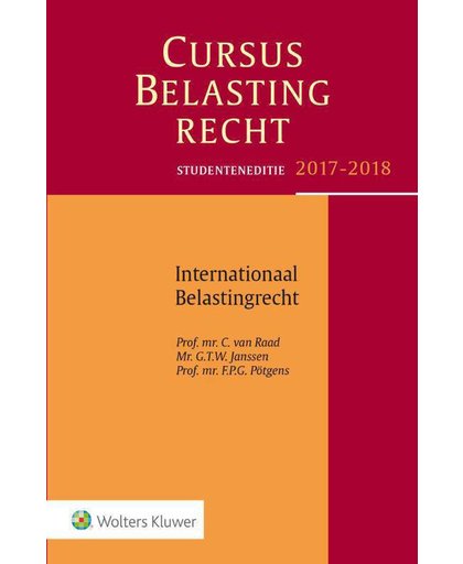 Studenteneditie Cursus Belastingrecht Internationaal Belastingrecht 2017-2018