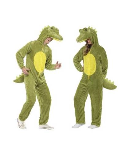 Krokodil onesie kostuum voor volwassenen - dierenpak 40-42 (m)