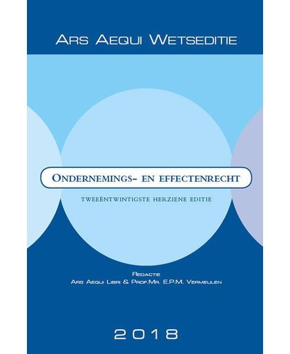 Ars Aequi Wetseditie Ondernemings- & effectenrecht 2018
