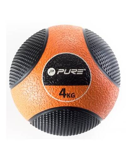 Pure2improve medicine ball 4 kg oranje/zwart