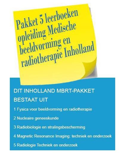 Pakket 5 leerboeken voor de opleiding Medische beeldvorming en radiotherapie Inholland
