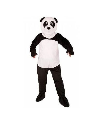 Pandabeer kostuum met groot pluche masker