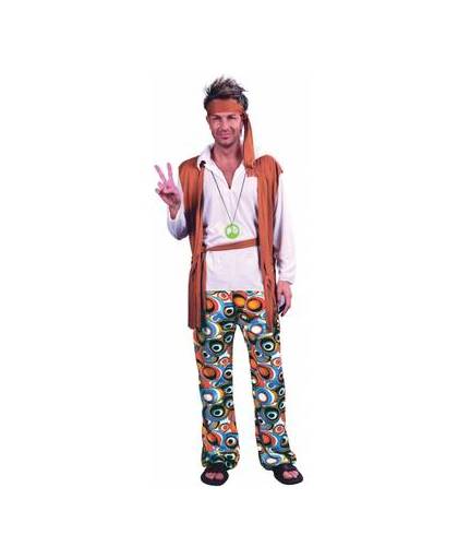 Hippie peace kostuum voor heren one size