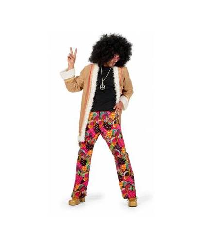 Hippie broek met jasje voor heren 54 (xl)