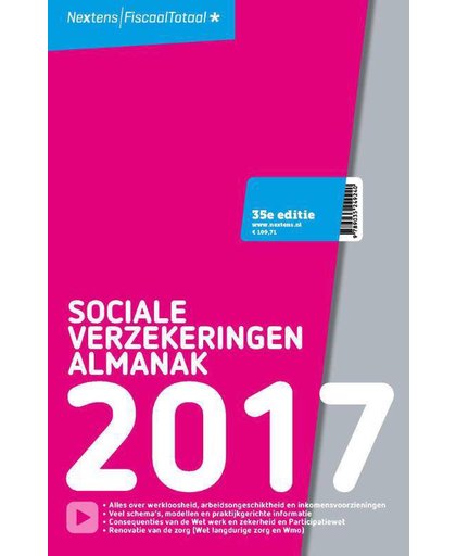 Nextens Sociale Verzekeringen Almanak 2017 - J.B. Tappèl