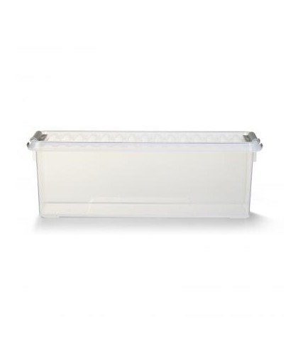 Sunware Q-Line opbergbox - 1,3 L - transparant/lichtgrijs