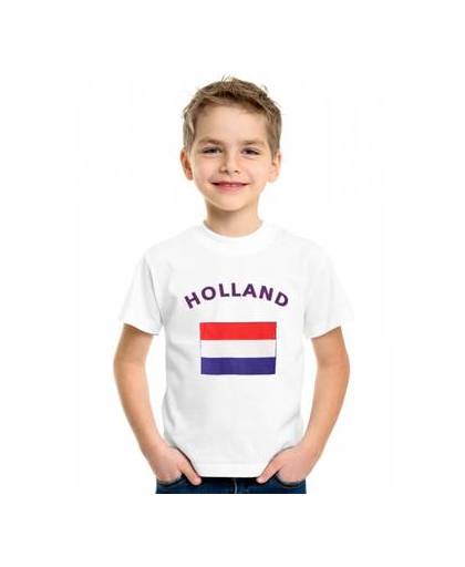 Wit kinder t-shirt holland s (122-128)