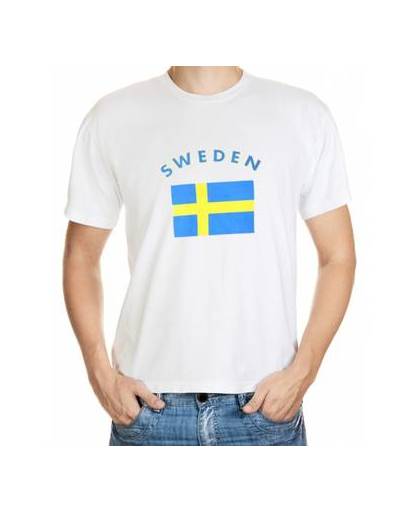 Wit t-shirt zweden heren 2xl