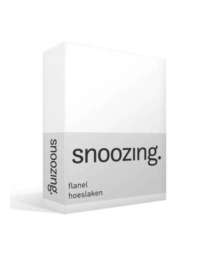 Snoozing flanel hoeslaken - 1-persoons (80/90x200 cm)