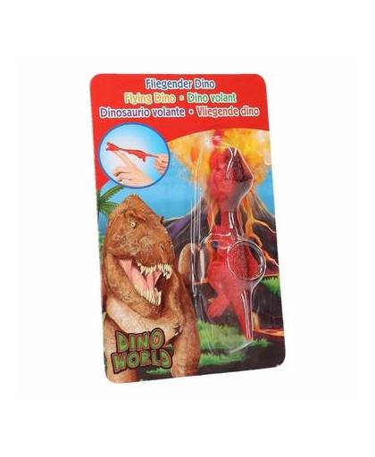 Dino world mini dino katapult t-rex rood