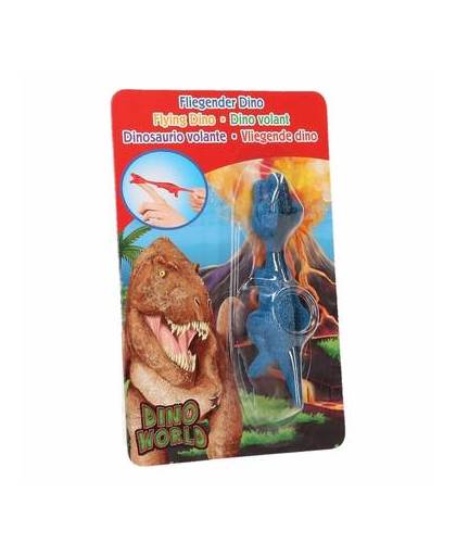 Dino world mini dino katapult t-rex blauw