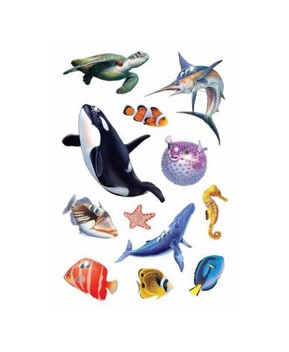 Oceaan dieren stickers 1 vel