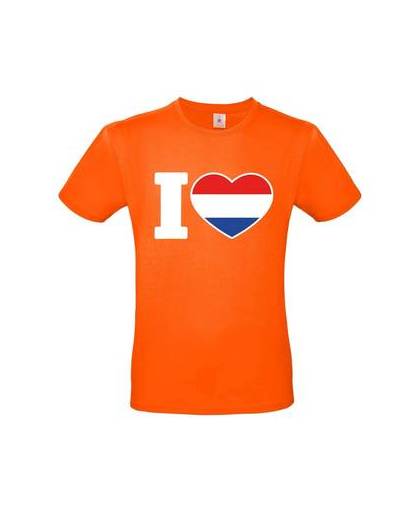 Oranje i love holland grote maten shirt heren 3xl