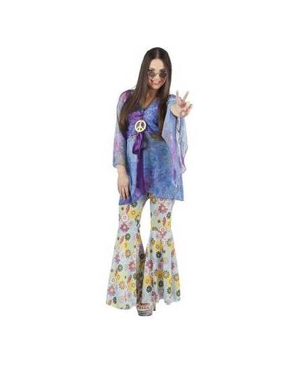 Hippie kostuum dames flowers - maat / confectie: small-medium / 36-38
