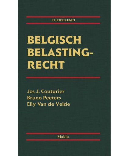 Belgisch belastingrecht in hoodlijnen-22e - Jos J. Couturier, Bruno Peeters en Elly Van de Velde