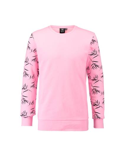 Darwin sweater met allover dessin roze