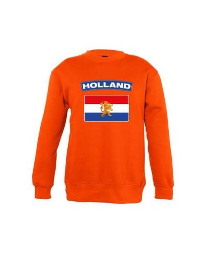 Oranje holland vlag sweater kinderen 7-8 jaar (122/128)