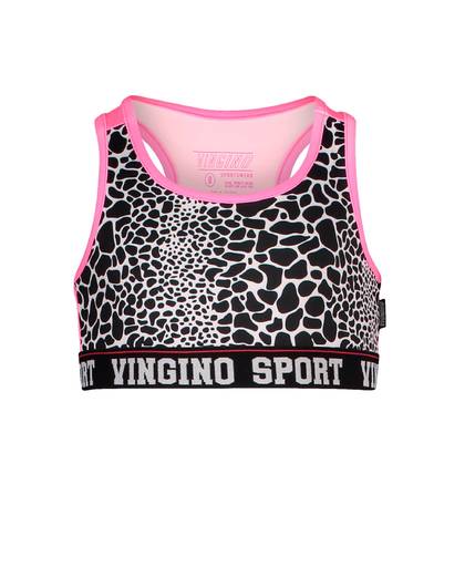 sport bh top Gwenith luipaard print en roze
