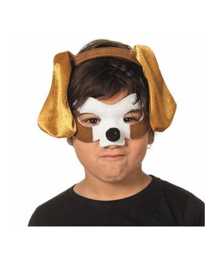 Honden masker en tiara voor kinderen