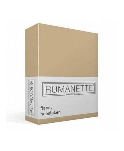Romanette flanel hoeslaken - 2-persoons (140x200 cm)