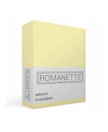 Romanette velours hoeslaken - 2-persoons (140/150x200/220 cm)