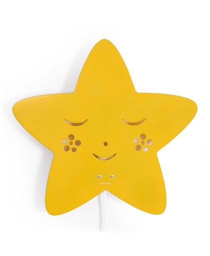 Star lamp geel