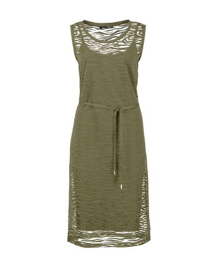 semitransparante jurk Gadora olijfgroen