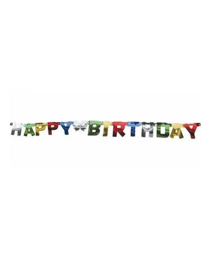 Wenslijn happy birthday slinger - 1,5 mtr - verjaardag feestslinger