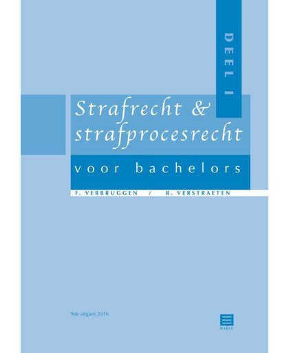 Strafrecht & strafprocesrecht v Bachelors-dl1 (BE) - Frank Verbruggen en Raf Verstraeten