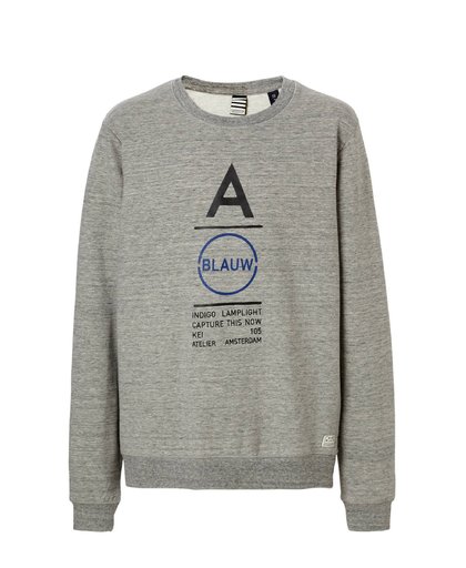 sweater met tekst grijs
