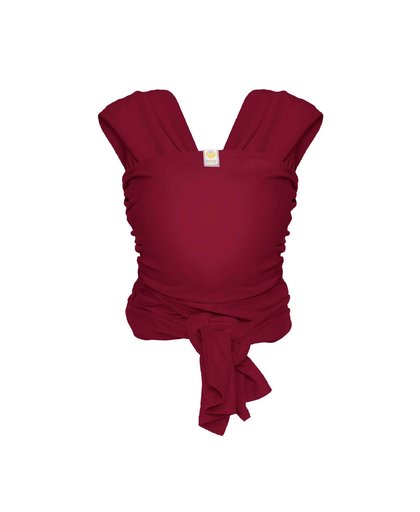 Stretchy wrap deluxe draagdoek maat M berry red