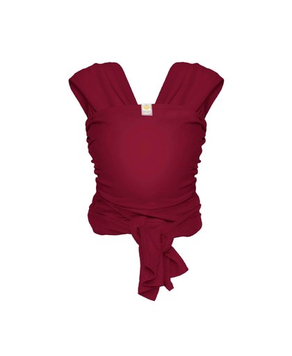 Stretchy wrap deluxe draagdoek maat L berry red