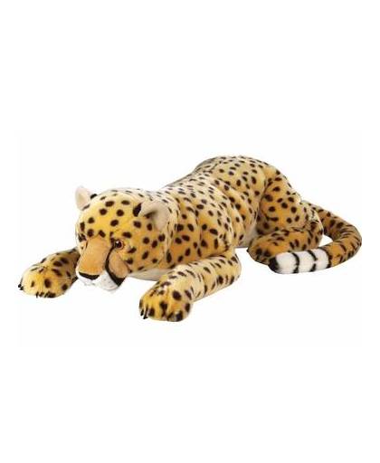 Pluche cheetah luipaard knuffel 76 cm - knuffeldier