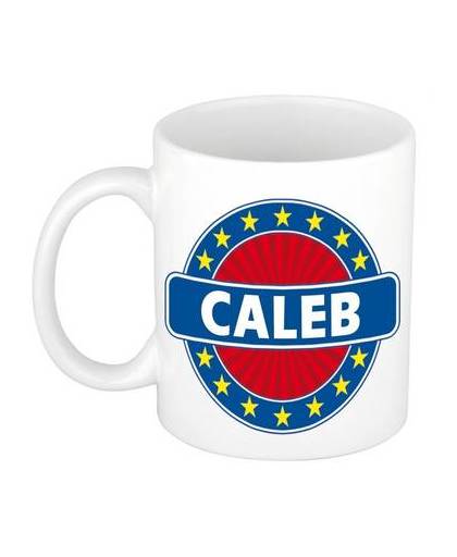 Caleb naam koffie mok / beker 300 ml - namen mokken