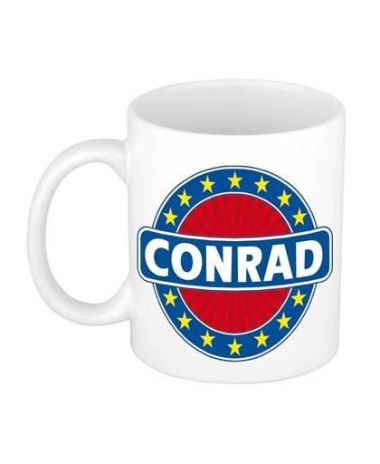 Conrad naam koffie mok / beker 300 ml - namen mokken
