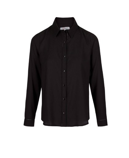 blouse met opengewerkte details zwart