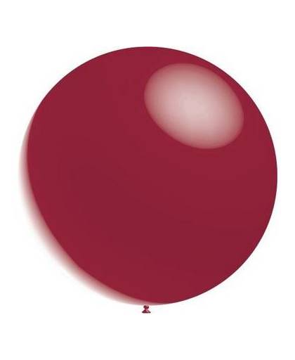 Bordeaux rode reuze ballon metallic 60cm