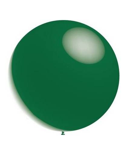 Donkergroene reuze ballon metallic 60cm