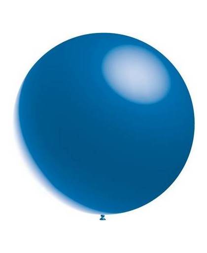 Blauwe reuze ballon metallic 60cm