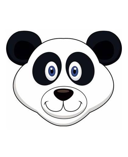 Kartonnen panda masker voor kinderen