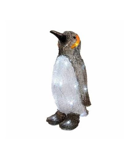 Kerstverlichting pinguin met led licht 44 cm