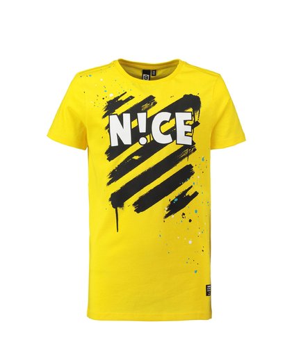 T-shirt met opdruk geel